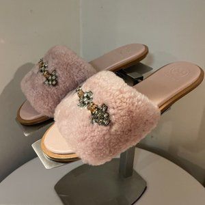 Tory Burch Shearling Women's Brand New Sandals size 6